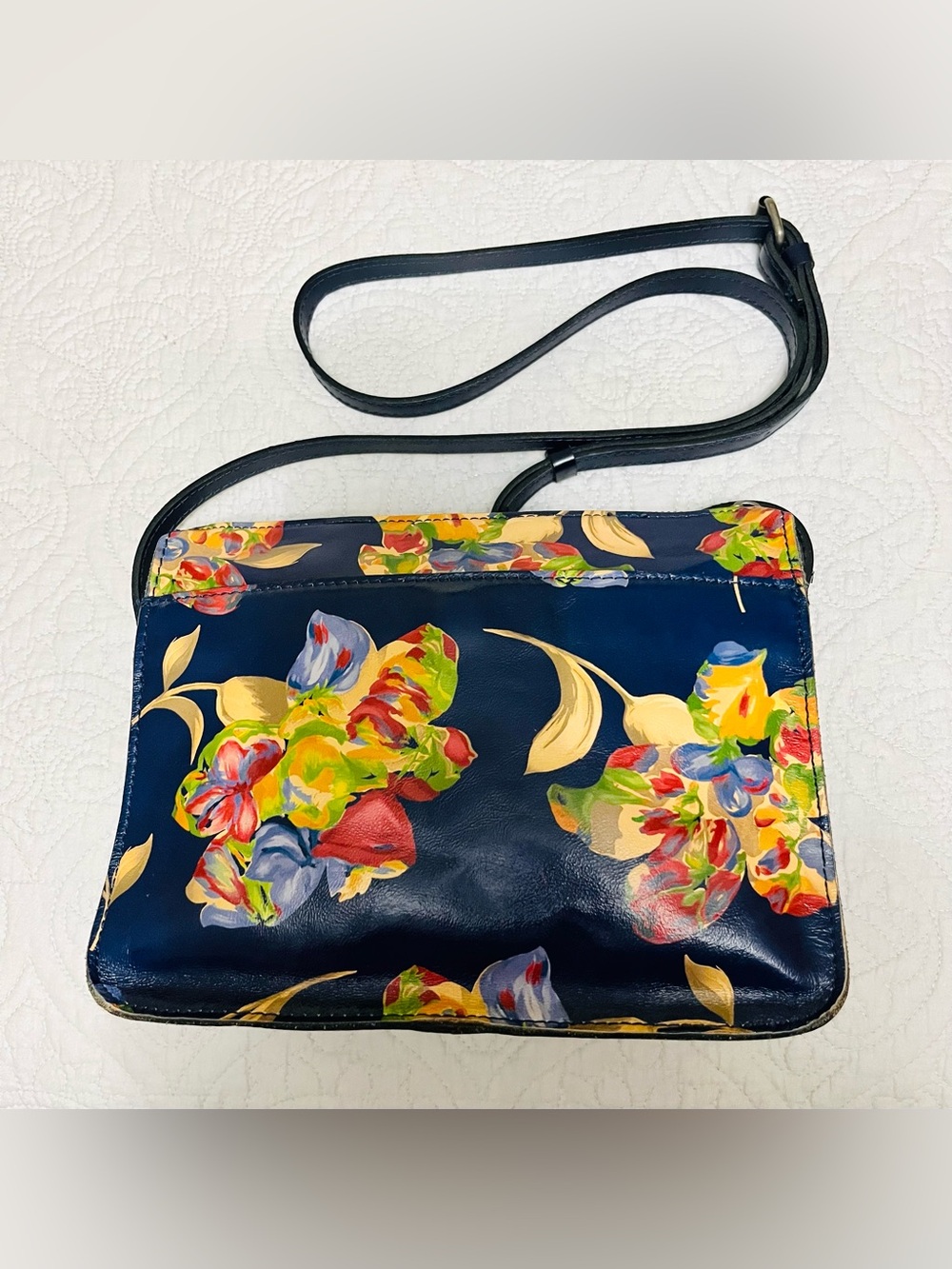 PATRICIA NASH HARPER TOTE “LA FLEUR” CROSSBODY BAG LiKE NEW CONDITION - Picture 11 of 15